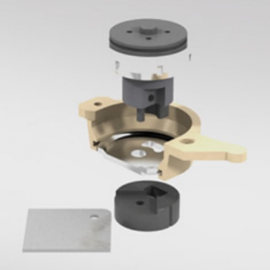 Laposacél kerekítõ és lyukasztó idomacél megmunkáló kiegészítõ