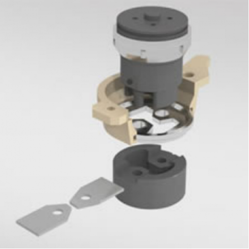 Laposacél daraboló és lyukasztó idomacél megmunkáló kiegészítõ