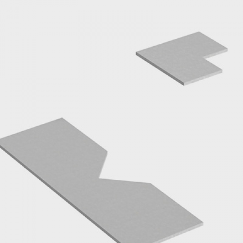 Háromszög kicsípõ (90°) idomacél megmunkáló kiegészítõ